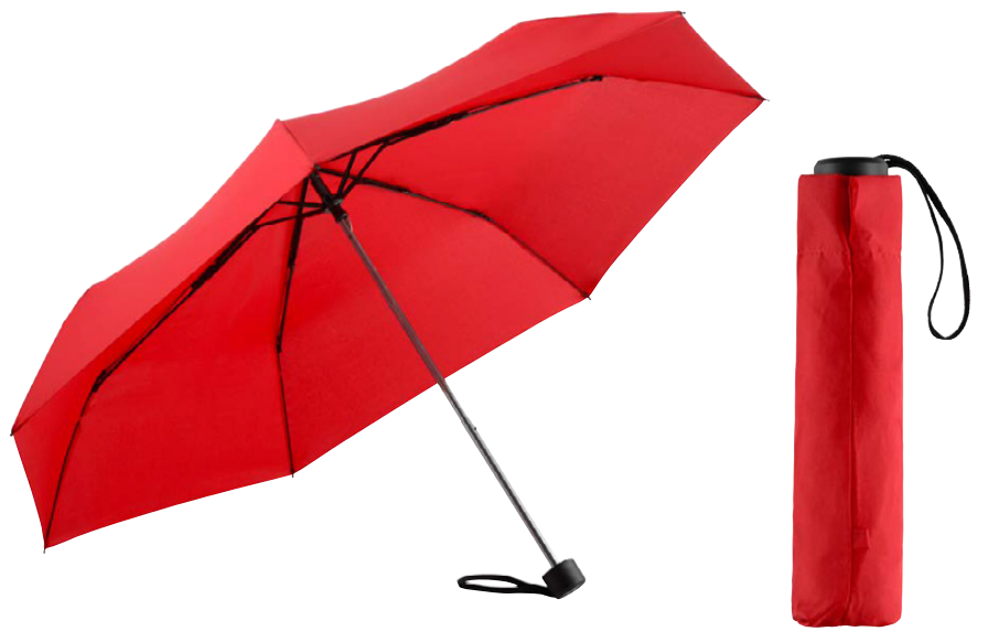 Parapluies de poche rouge